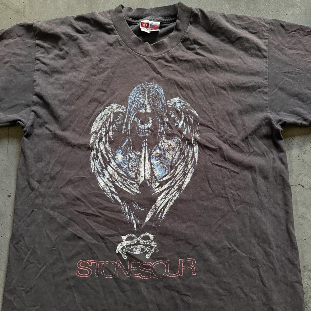 Stone Sour Avalanche Tour 2011 Graphic T-Shirt Mens Large Bayside Rock Band Y2K